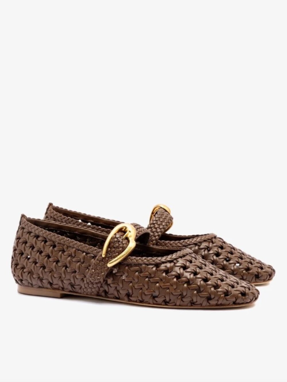 LARROUDE Verona New Macrame In Burnt Umber Leather Sz 11 - NIB!